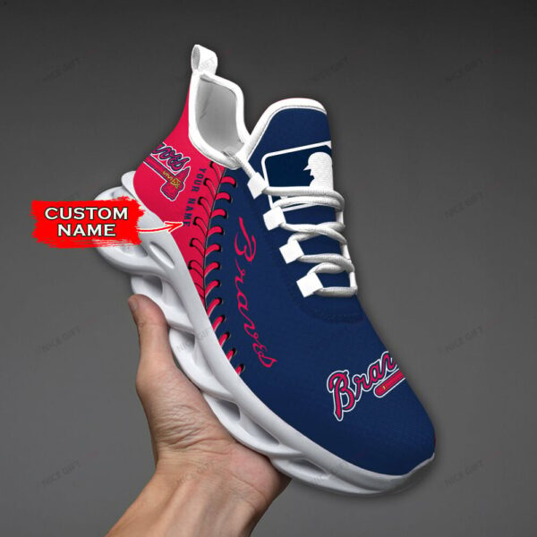 Atlanta Braves Custom Name Max Soul Shoes MSS-S4N1