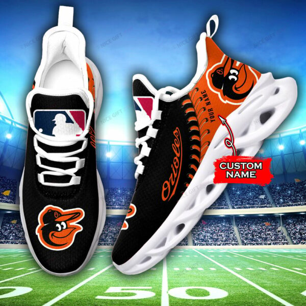 Baltimore Orioles Custom Name Max Soul Shoes MSS-O9D6