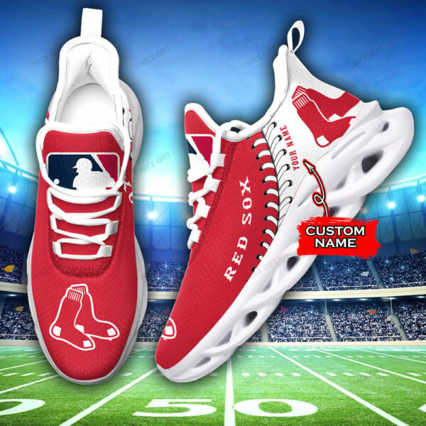 Boston Red Sox Custom Name Max Soul Shoes MSS-N3Y7