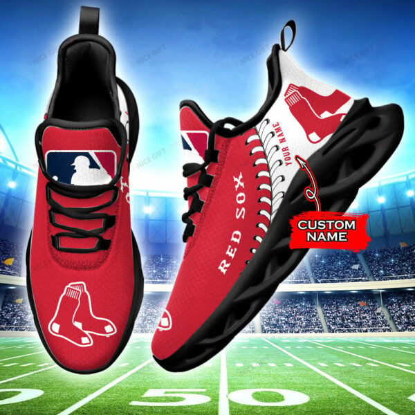 Boston Red Sox Custom Name Max Soul Shoes MSS-N3Y7