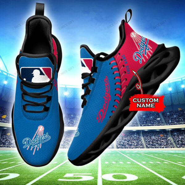 Los Angeles Dodgers Custom Name Max Soul Shoes MSS-X4Y5