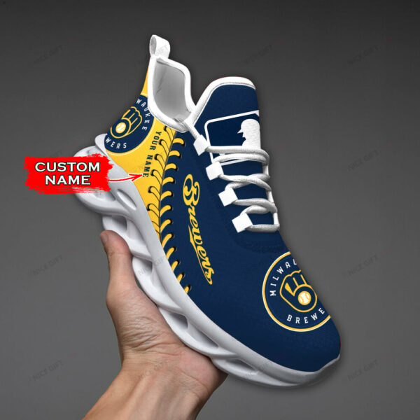 Milwaukee Brewers Custom Name Max Soul Shoes MSS-F9O8