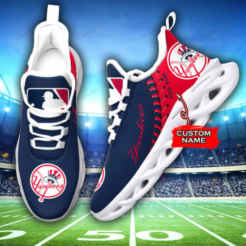 New York Yankees Custom Name Max Soul Shoes MSS-F8M9