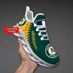 Oakland Athletics Custom Name Max Soul Shoes MSS-F7A1