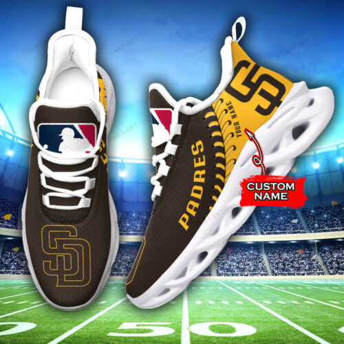 San Diego Padres Custom Name Max Soul Shoes MSS-X1R3