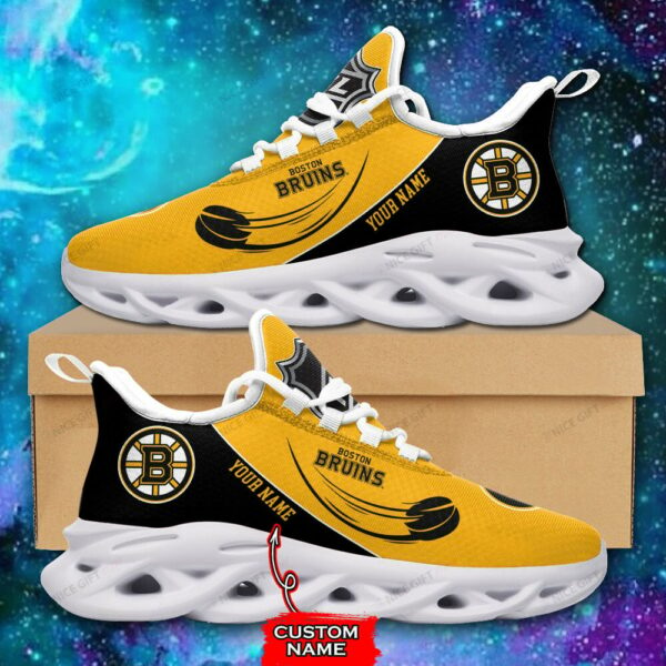 Boston Bruins Custom Name Max Soul Shoes MSS-G9J5