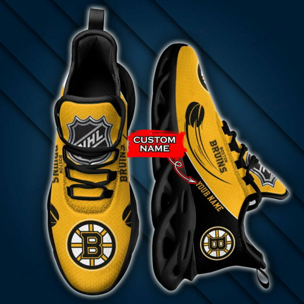 Boston Bruins Custom Name Max Soul Shoes MSS-G9J5