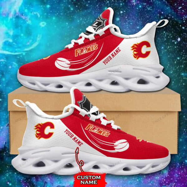 Calgary Flames Custom Name Max Soul Shoes MSS-Z0B6