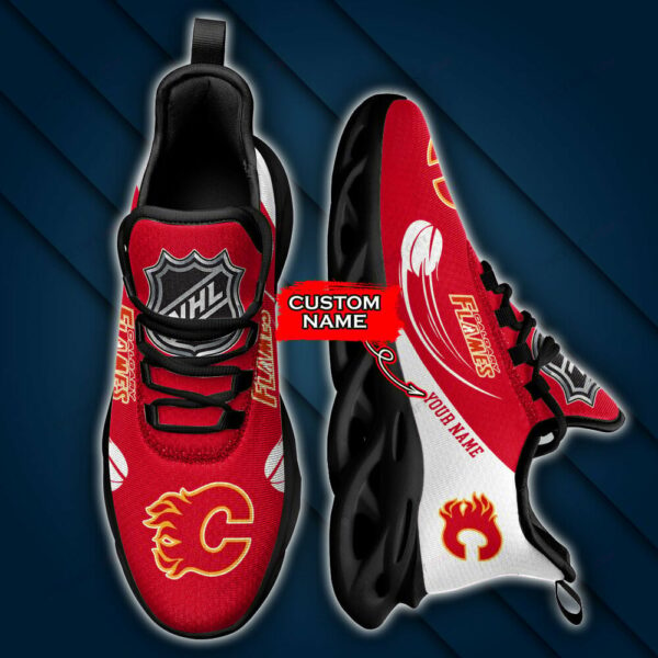 Calgary Flames Custom Name Max Soul Shoes MSS-Z0B6