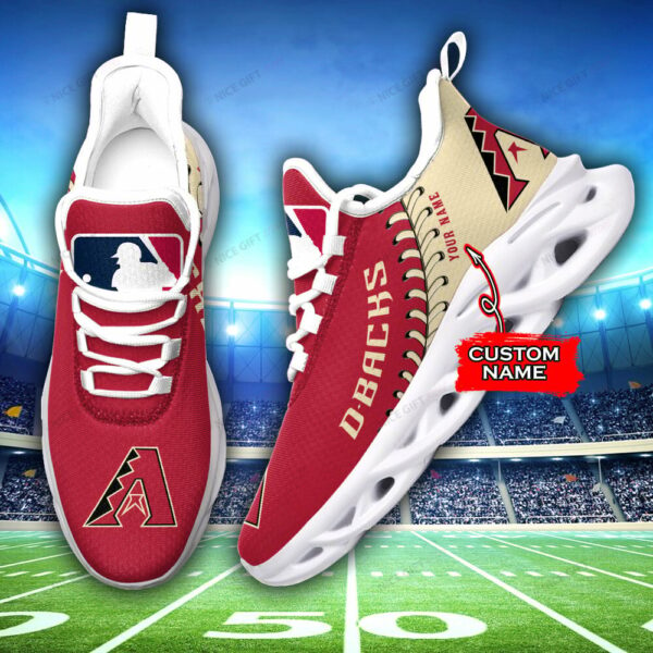 Arizona Diamondbacks Custom Name Max Soul Shoes MSS-O4G2