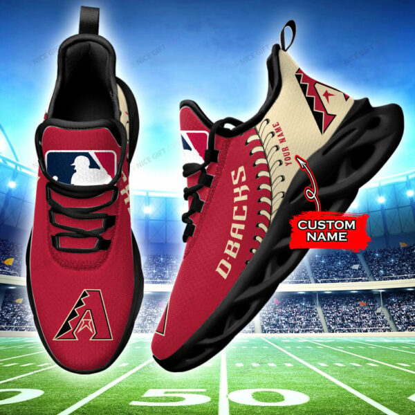 Arizona Diamondbacks Custom Name Max Soul Shoes MSS-O4G2