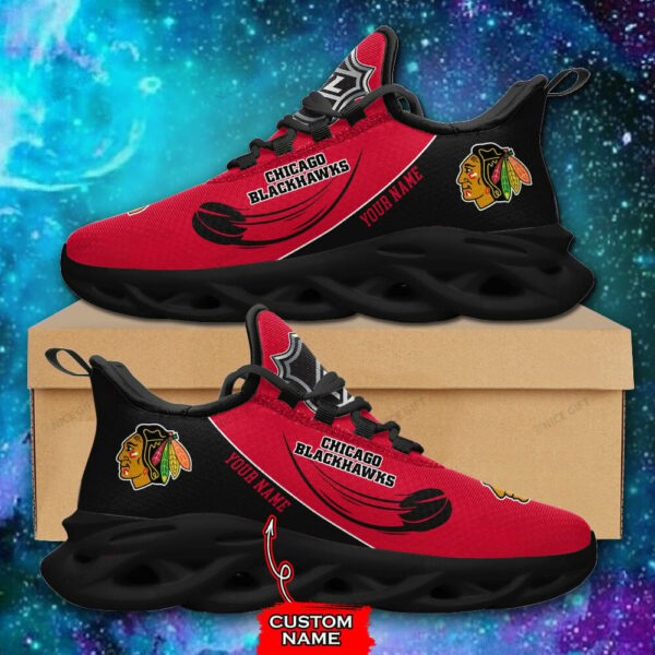 Chicago Blackhawks Custom Name Max Soul Shoes MSS-U2R8