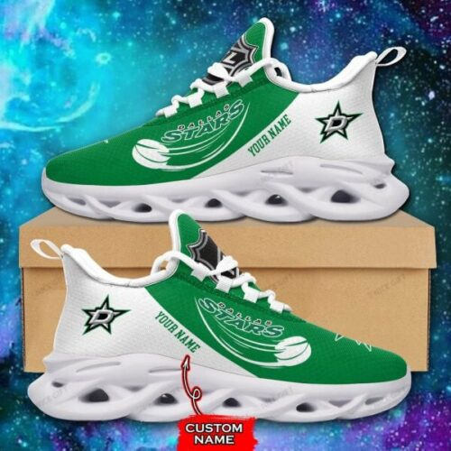 Dallas Stars Custom Name Max Soul Shoes MSS-Q6L0