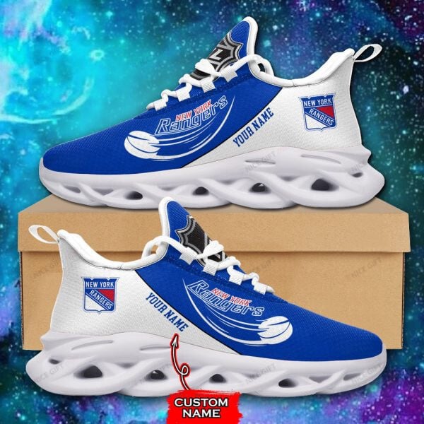 New York Rangers Custom Name Max Soul Shoes MSS-A2K2