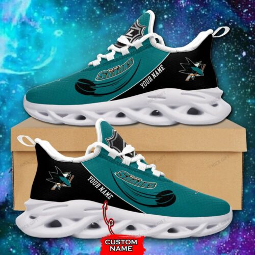 San Jose Sharks Custom Name Max Soul Shoes MSS-U4I5