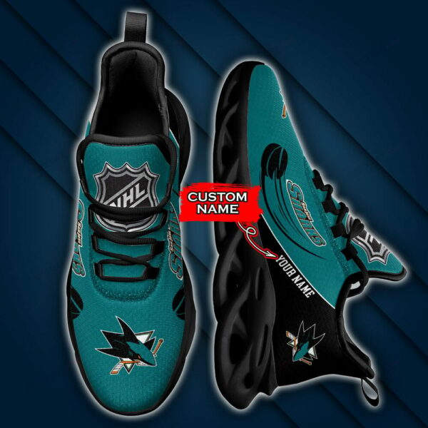 San Jose Sharks Custom Name Max Soul Shoes MSS-U4I5