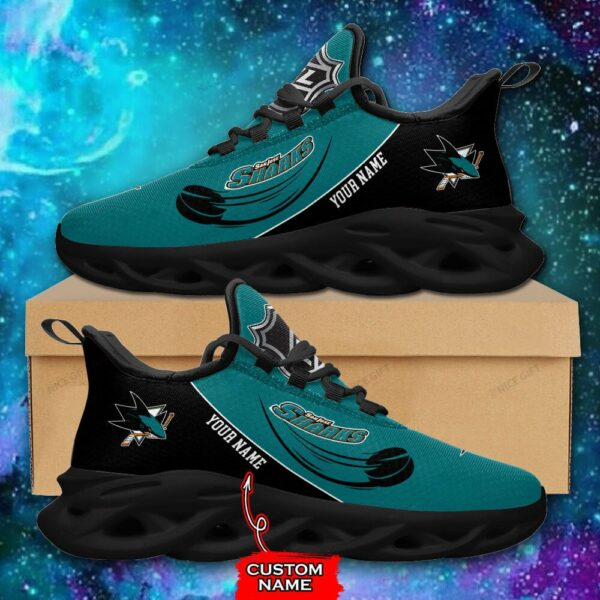 San Jose Sharks Custom Name Max Soul Shoes MSS-U4I5