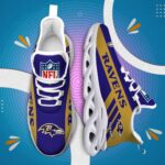 Baltimore Ravens Custom Name Max Soul Shoes