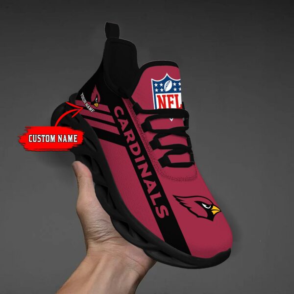 Arizona Cardinals Custom Name Max Soul Shoes