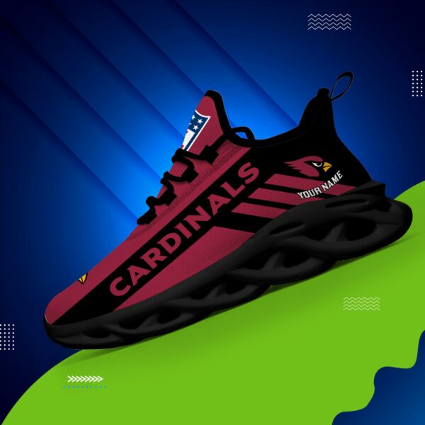 Arizona Cardinals Custom Name Max Soul Shoes