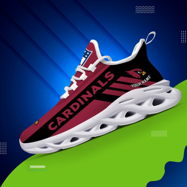 Arizona Cardinals Custom Name Max Soul Shoes