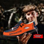 Denver Broncos Scratch Hey Dude Shoes -  Moccasin Slipper