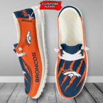 Denver Broncos Scratch Hey Dude Shoes -  Moccasin Slipper