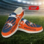 Denver Broncos Scratch Hey Dude Shoes -  Moccasin Slipper