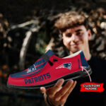 New England Patriots Scratch Hey Dude Shoes -  Moccasin Slipper