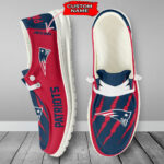 New England Patriots Scratch Hey Dude Shoes -  Moccasin Slipper