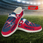 New England Patriots Scratch Hey Dude Shoes -  Moccasin Slipper