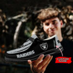 Las Vegas Raiders Scratch Hey Dude Shoes -  Moccasin Slipper