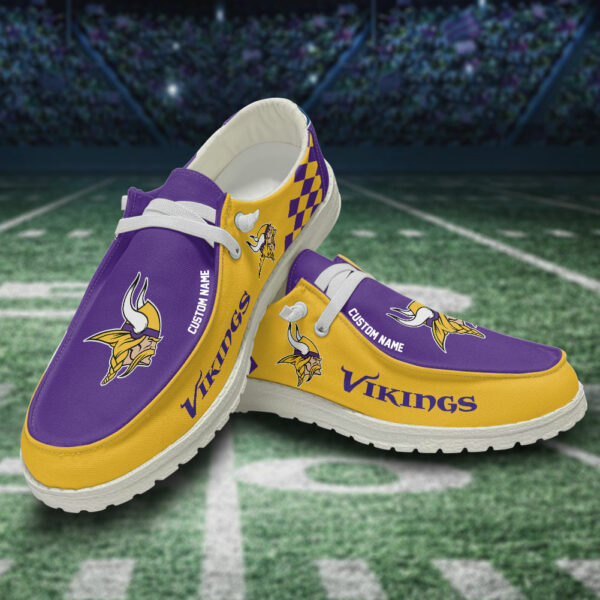 Minnesota Vikings Caro Hey Dudes Sliper