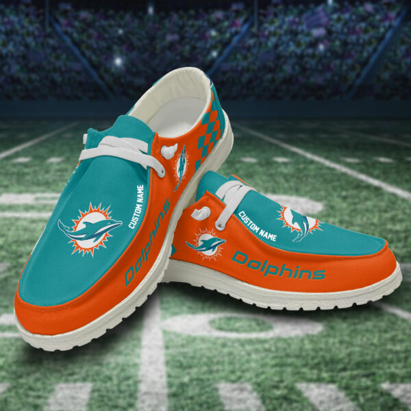 Miami Dolphins Caro Hey Dudes Sliper