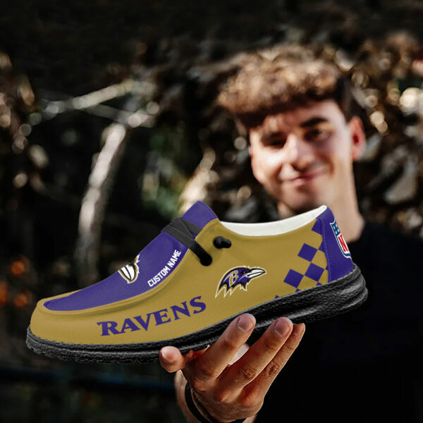 Baltimore Ravens Caro Hey Dudes Sliper