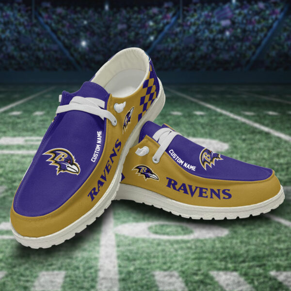 Baltimore Ravens Caro Hey Dudes Sliper