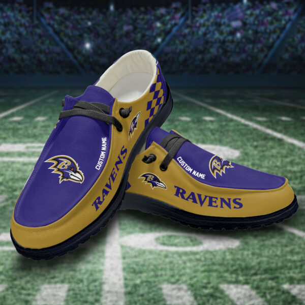 Baltimore Ravens Caro Hey Dudes Sliper