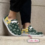 Green Bay Packers Logo Pattern Hey Dude Shoes