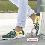 Green Bay Packers Logo Pattern Hey Dude Shoes