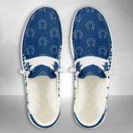 Indianapolis Colts Logo Pattern Hey Dude Shoes