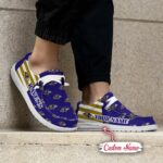 Baltimore Ravens Logo Pattern Hey Dude Shoes