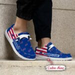 Buffalo Bills Logo Pattern Hey Dude Shoes