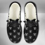 Las Vegas Raiders Logo Pattern Hey Dude Shoes