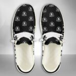 Las Vegas Raiders Logo Pattern Hey Dude Shoes