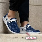 Dallas Cowboys Logo Pattern Hey Dude Shoes