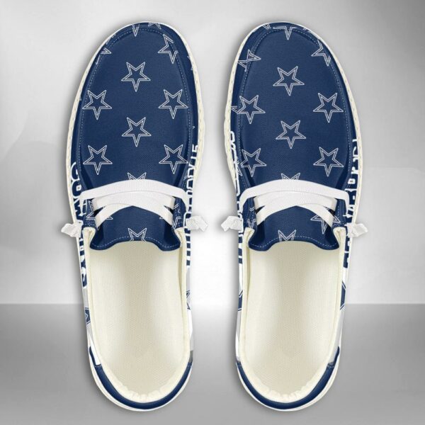 Dallas Cowboys Logo Pattern Hey Dude Shoes