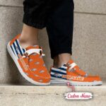 Denver Broncos Logo Pattern Hey Dude Shoes