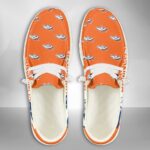 Denver Broncos Logo Pattern Hey Dude Shoes