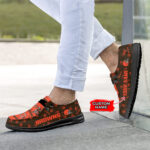 Cleveland Browns Logo Pattern Moccasin Slipper