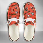 Cleveland Browns Logo Pattern Moccasin Slipper